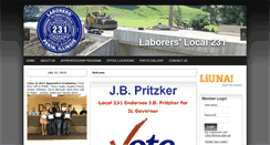 Desktop Screenshot of laborerslocal231.unionactive.com
