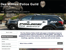 Tablet Screenshot of desmoinespoliceguild.unionactive.com